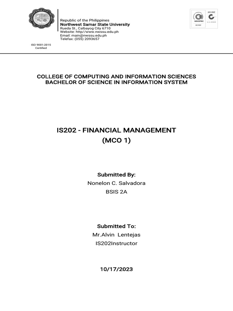 Budgeted Student Allowance Statement | PDF