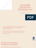 MINGGU 4 - Analisis Kegiatan Pendanaan