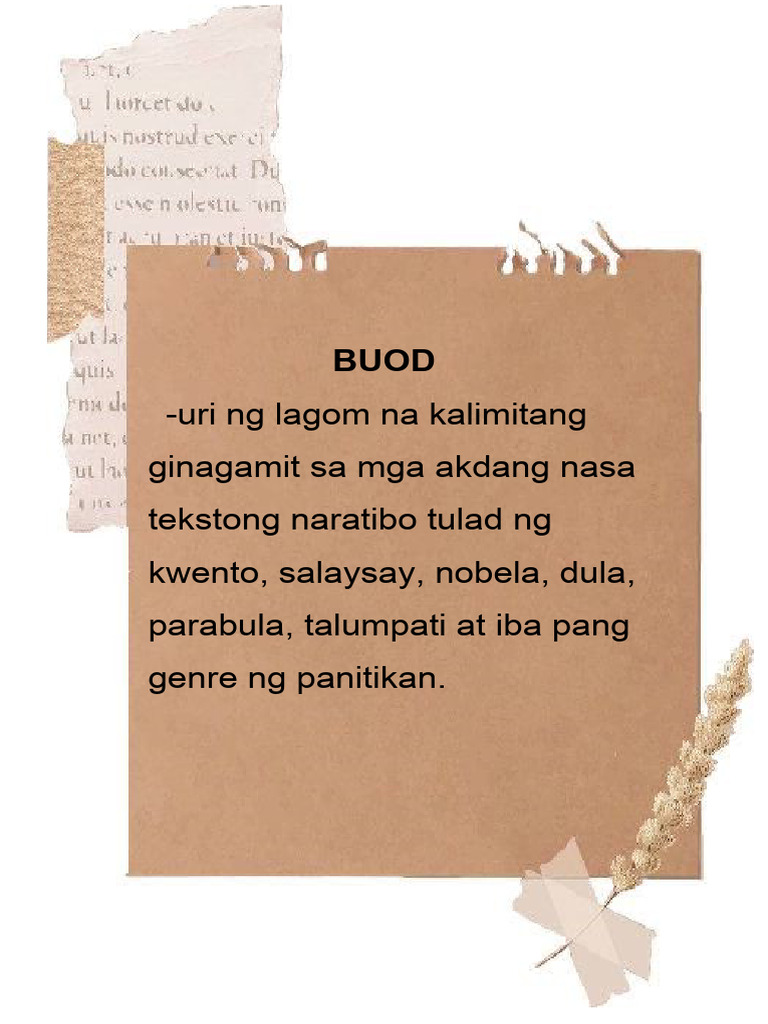 BUOD | PDF