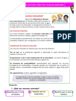 D3 A2 FICHA COM. Leemos Sobre Los Recursos Naturales