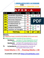 Paper Scheme MATH 113