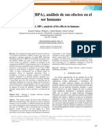 El Bisfenol A (BPA), Análisis de Sus Efectos en El Ser Humano