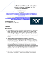 Solution Manual For Environmental Geology An Earth Systems Approach 2nd Edition by Merritts Menking DeWet ISBN 1429237430 9781429237437