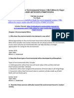 Solution Manual For Environmental Science 14th Edition by Enger Smith ISBN 007353255X 9780073532554