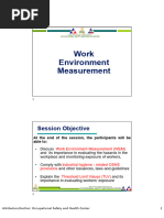 Work Environment Measurement Overview | PDF | Occupational Hygiene ...