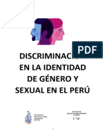 Discriminación en La Identidad de Género y Sexual en El Perú144