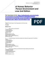 Essentials of Human Behavior Integrating Person Environment and The Life Course 2nd Edition Hutchison Test Bank 1