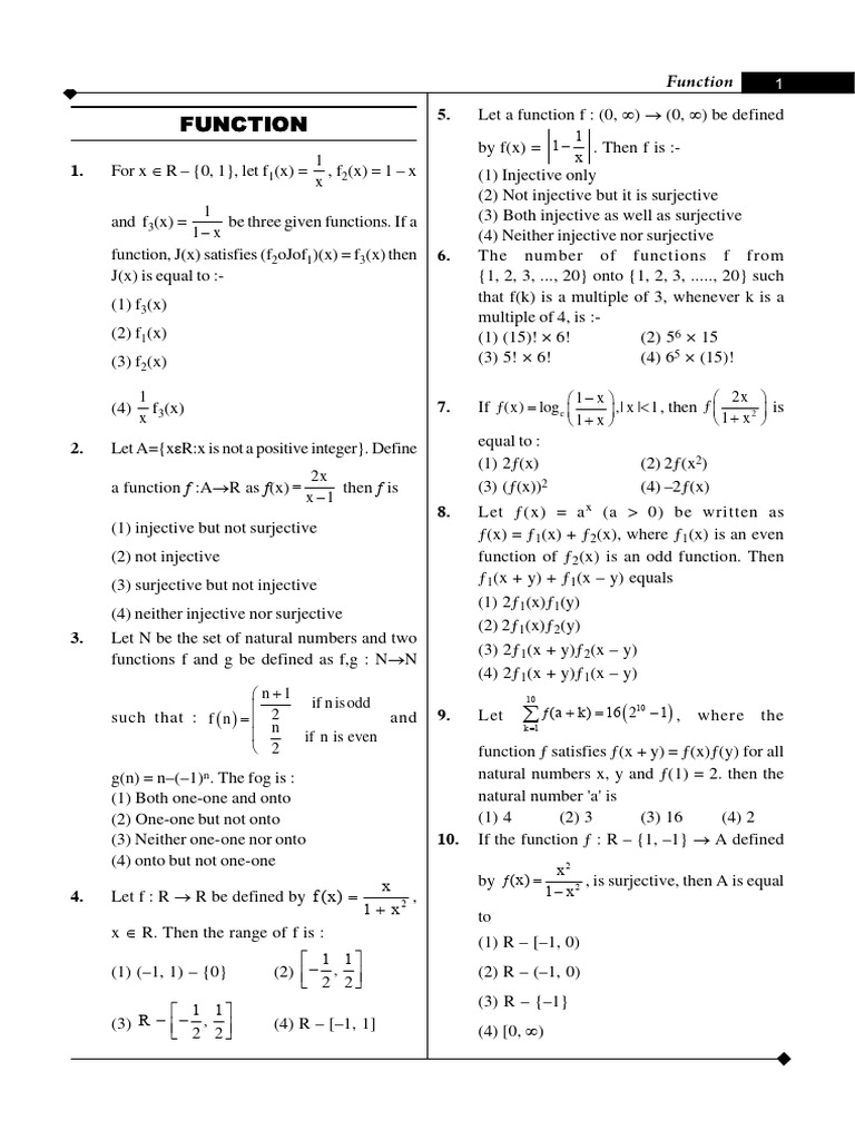 Mains functions pdf