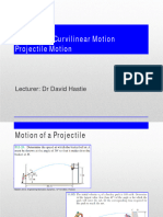 ENGG100 - Lecture Wk09 Curvilinear Motion - Projectile Motion