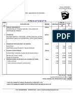 Presupuesto de Galpon de Feedlot Capacidad 60 Animales