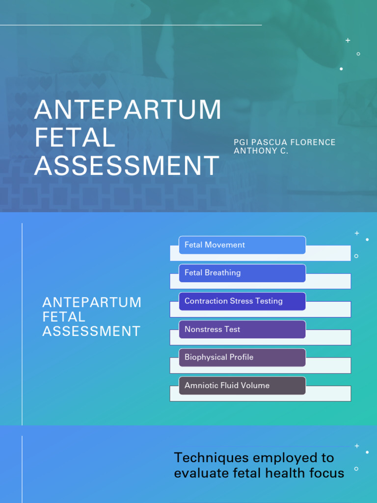 Comprehensive Antepartum Fetal Assessment | PDF