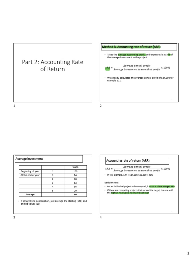 Capital Investment Decisions Part 2 Moodle PDF