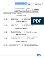 Programación 2 Fecha de Fútbol