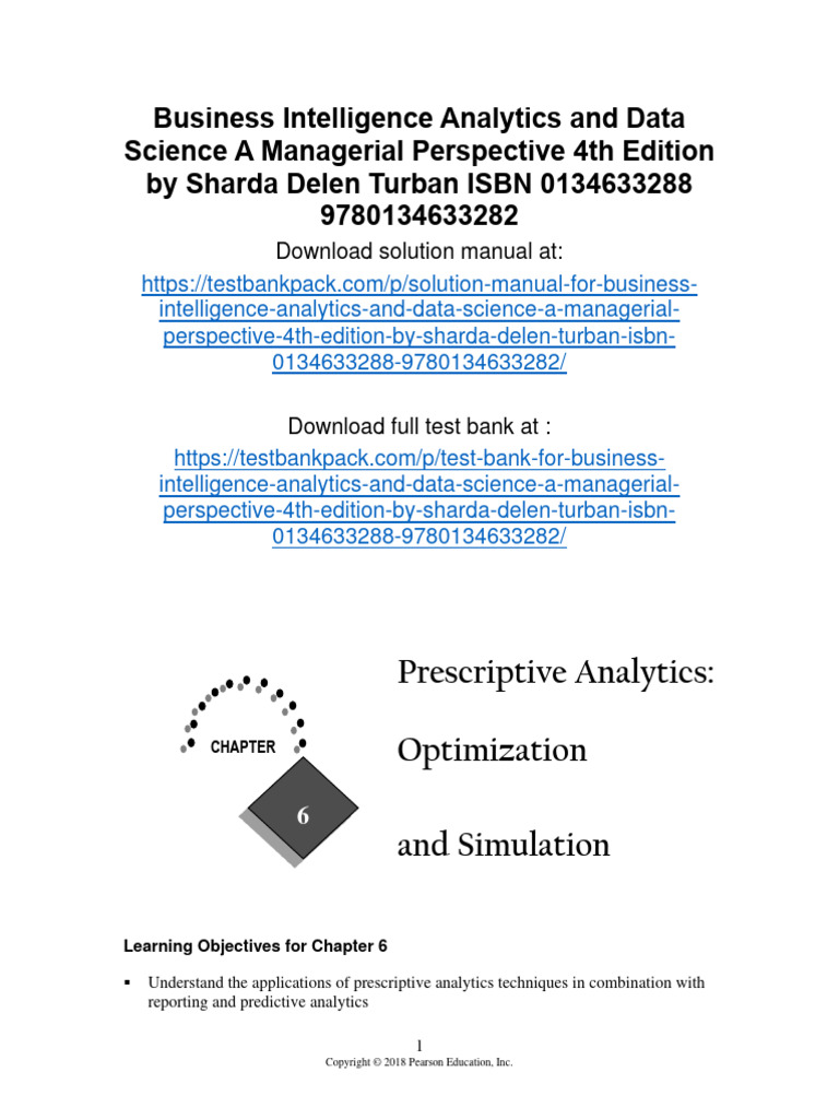 Business Intelligence Analytics and Data Science A Managerial ...