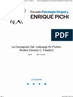 Concepción de Liderazgo en Pichón-Riviere - Horacio Foladori