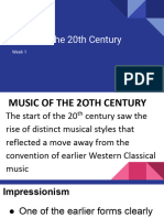 Music of The 20TH Century