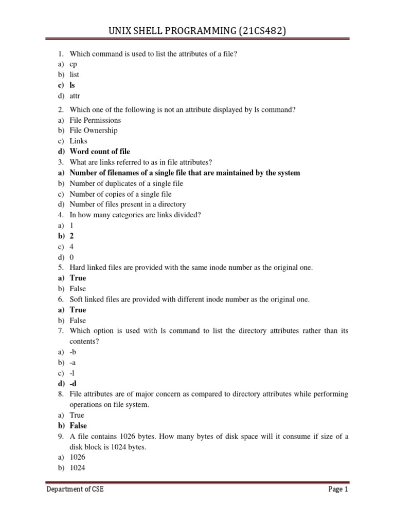 Unit 3 Objective Questions PDF