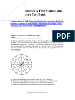 Business Statistics A First Course 2nd Edition Sharpe Test Bank 1