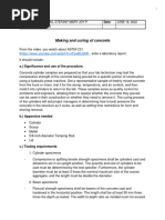 Concrete Cube Sampling and Testing Guide | PDF | Concrete | Water