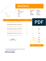 Itemized Invoice Template