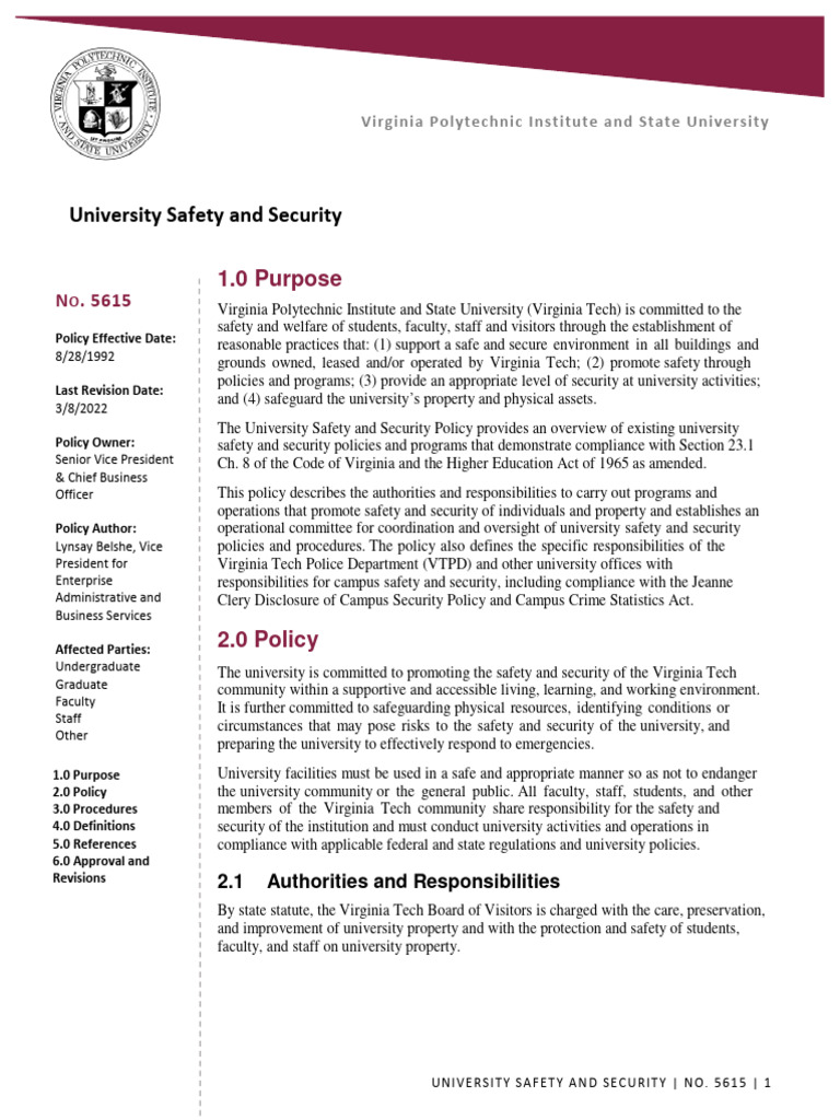 Safety and Security PDF