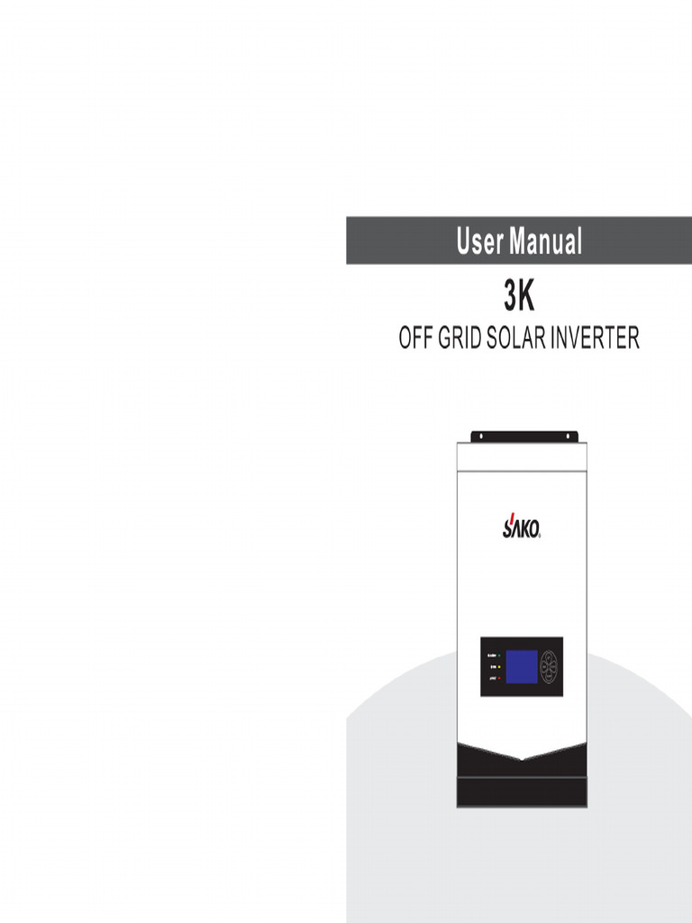 ISUN 3KVA Inverter User Manual | PDF