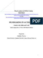 Filmmaking in Action 1st Edition Leipzig Solutions Manual 1