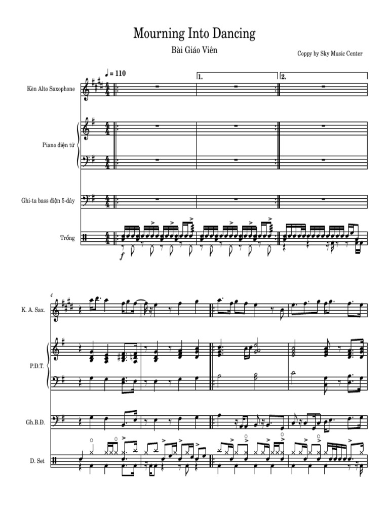 Mourning Into Dancing Sheet Music Pdf 