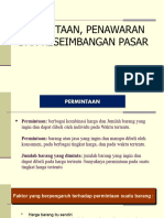 Permintaan, Penawaran & Keseimbangan - Pasar