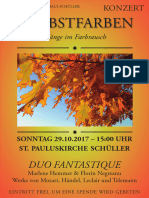 Flyer Herbstkonzert 2017