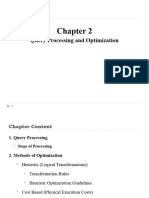 Chapter 2 - Query Processing and Optimization