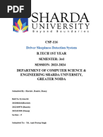 Driver Sleepiness Detection System Report