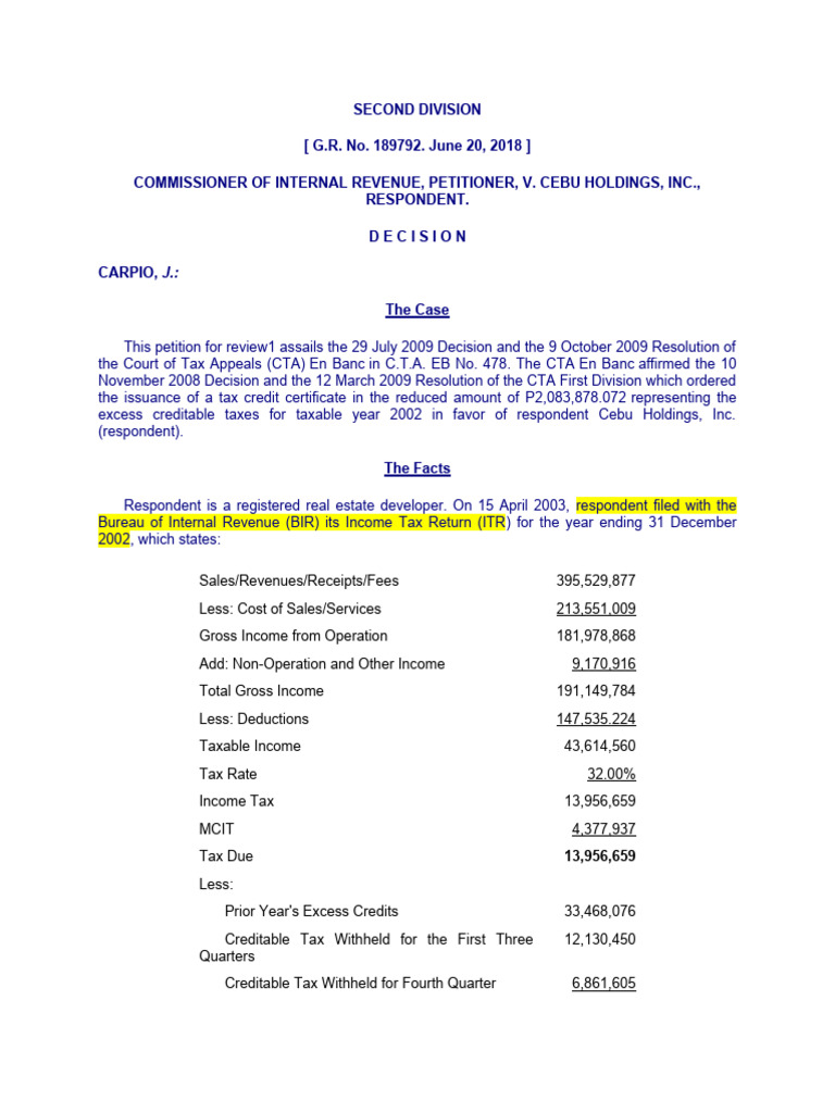 Cebu Holdings PDF