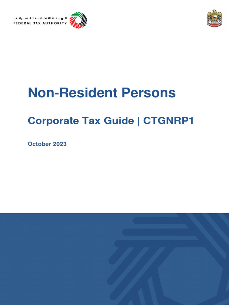 Corporate Tax Guide For NonResident Persons PDF