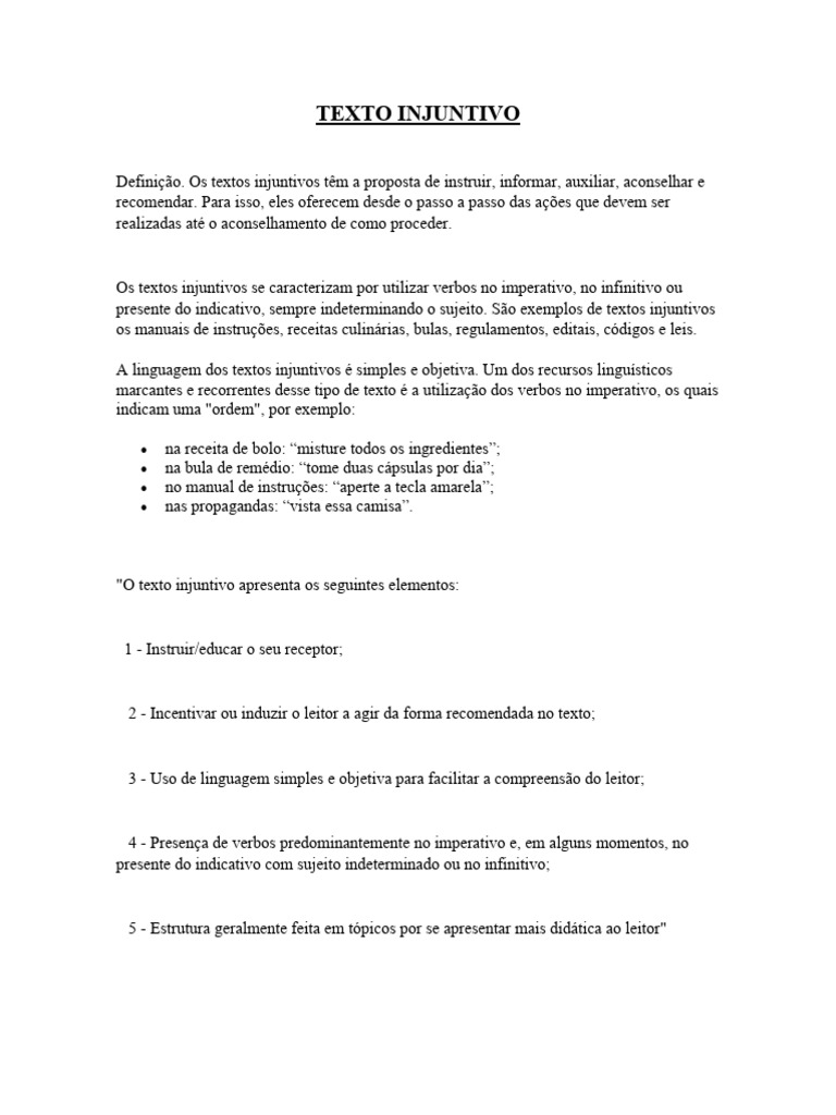 Texto Injuntivo | PDF