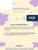 Research Plan and Project Data Logbook