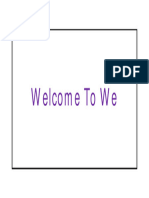 Welcome To We