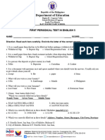 1st Periodical Test in English 5