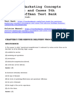 Services Marketing Concepts Strategies and Cases 5th Edition Hoffman Test Bank 1