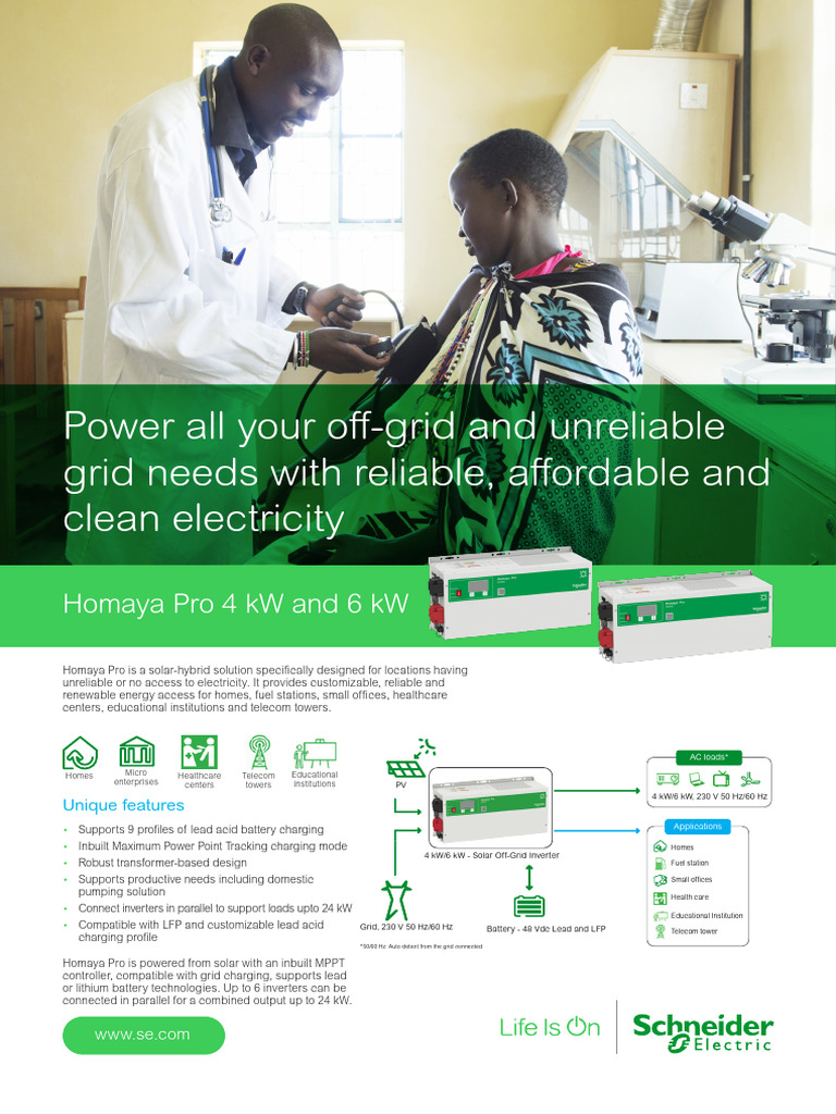 Homaya Pro 4 KW and 6 KW Flyer | Download Free PDF | Battery Charger ...