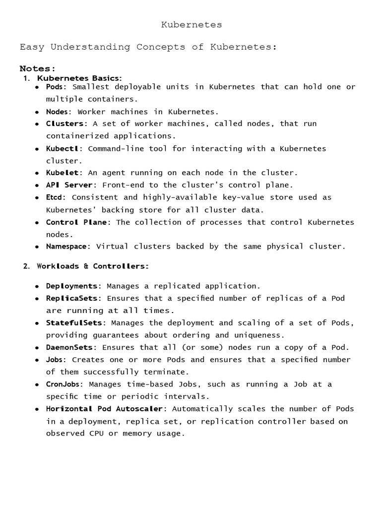 k8s Notes | PDF