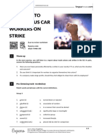 The Road To Reform Us Car Workers On Strike British English Teacher