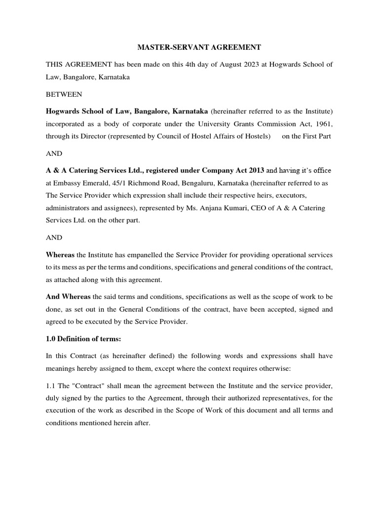 Hostel Agreement PDF | PDF | Finance &amp; Money Management | Law