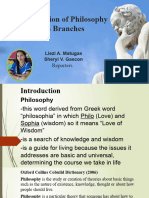 Introduction Branches of Philo