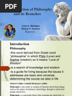 Introduction Branches of Philo