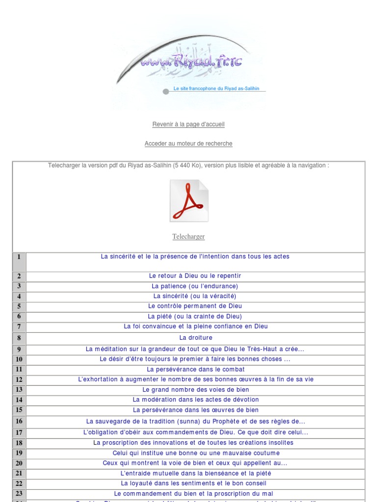riyad sahih pdf ramadan jeune