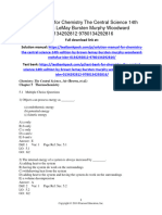 Chemistry The Central Science 14th Edition Brown Test Bank 1