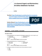 Introduction To General Organic and Biochemistry 10th Edition Bettelheim Test Bank 1