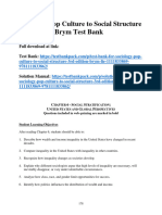 Sociology Pop Culture To Social Structure 3rd Edition Brym Test Bank 1