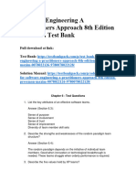 Software Engineering A Practitioners Approach 8th Edition Pressman Test Bank 1